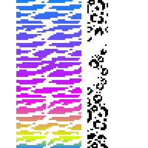 Pixel art Zebra print pattern